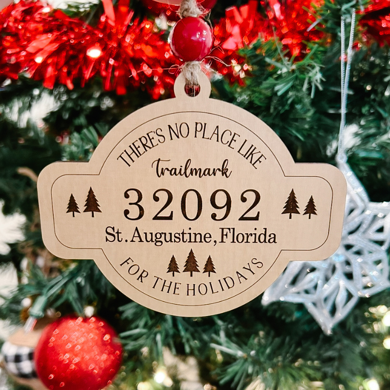 Trailmark Zip Code Ornament