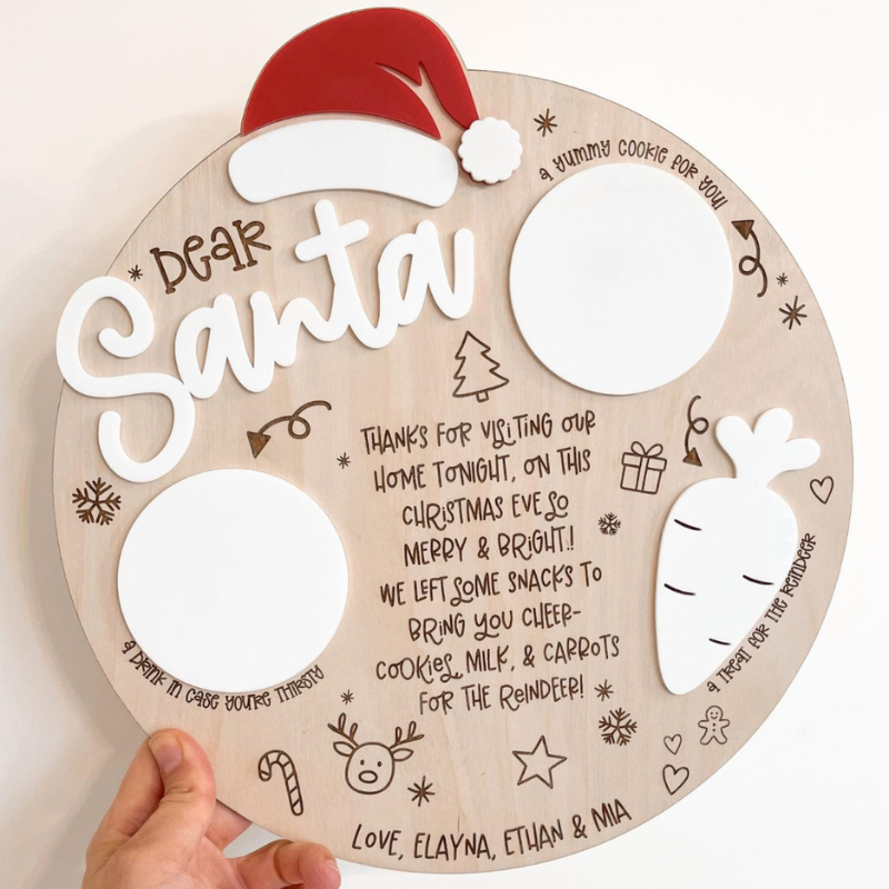 Santa Tray - Personalized