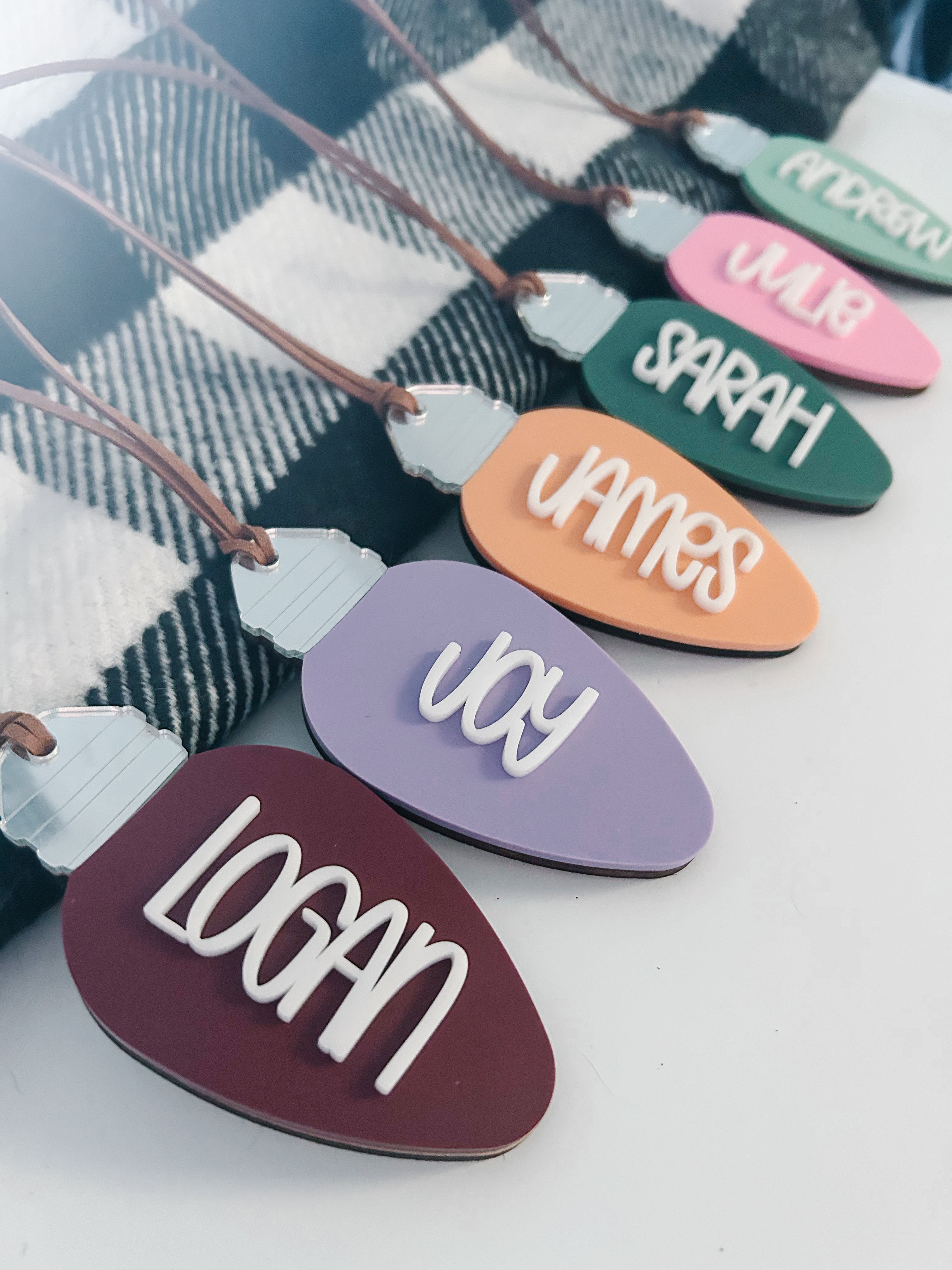 Christmas Bulb Stocking Tag