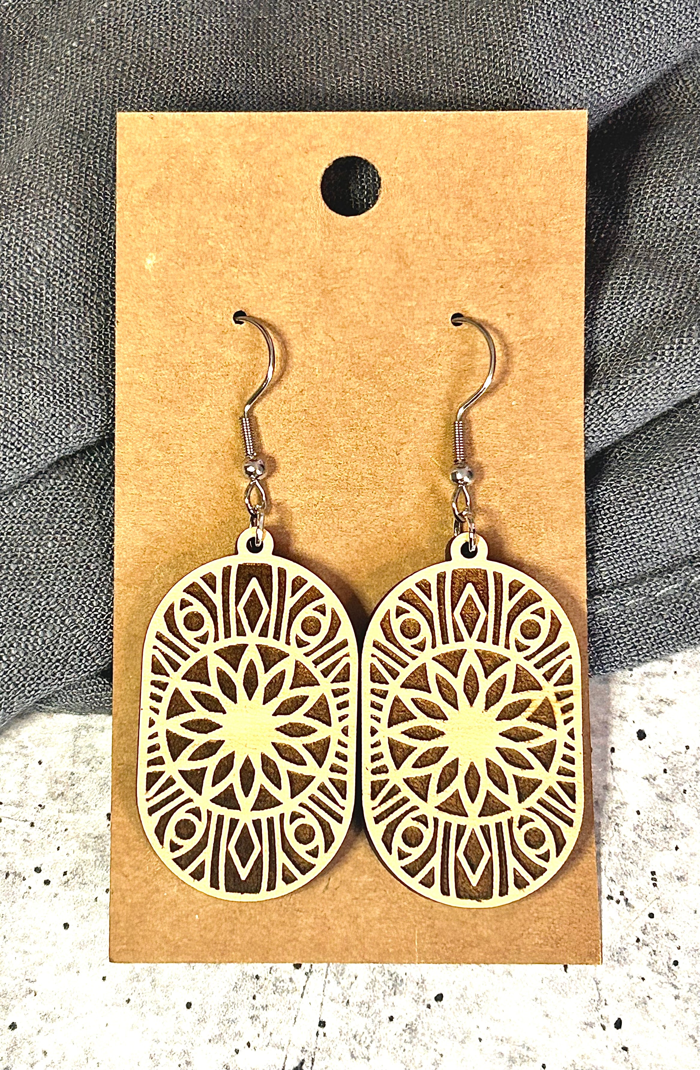 Boho Wooden Earrings