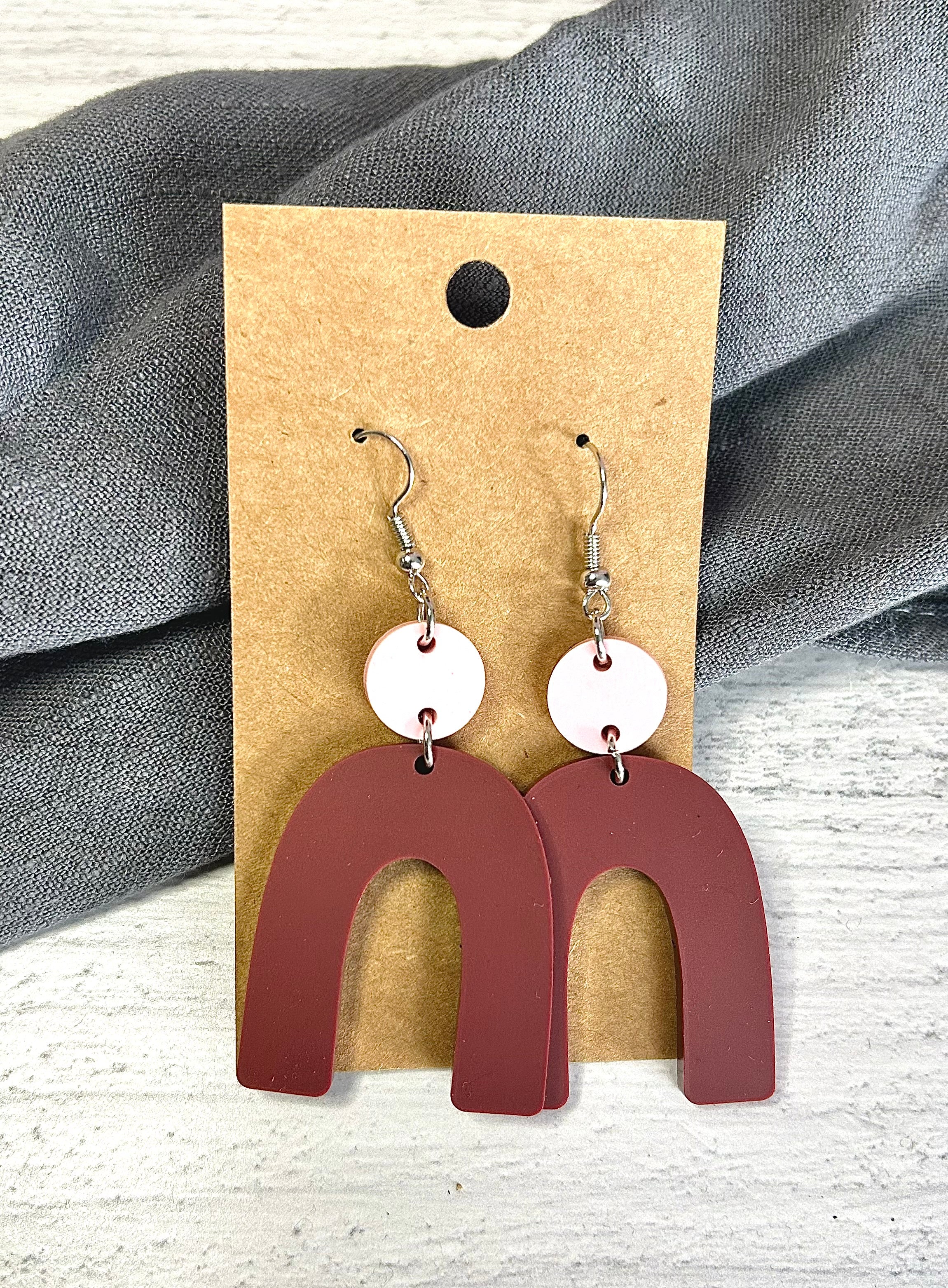 Acrylic Arch Earrings