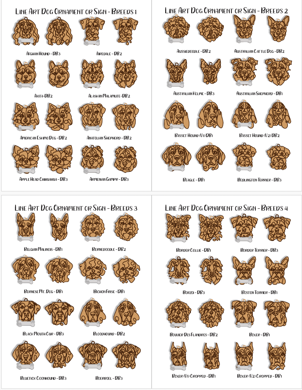 Dog Breed Ornaments
