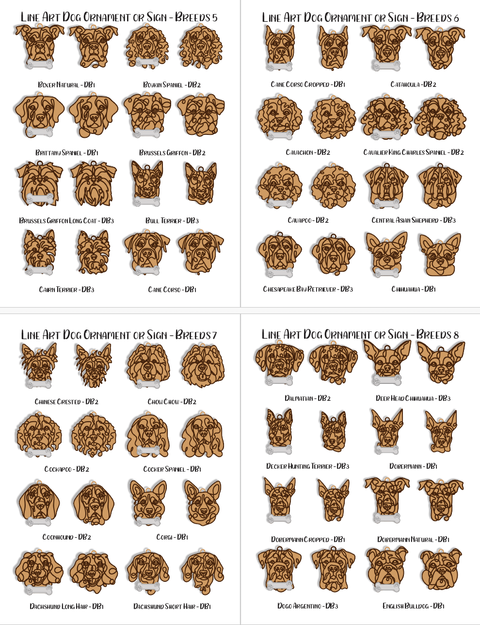 Dog Breed Ornaments