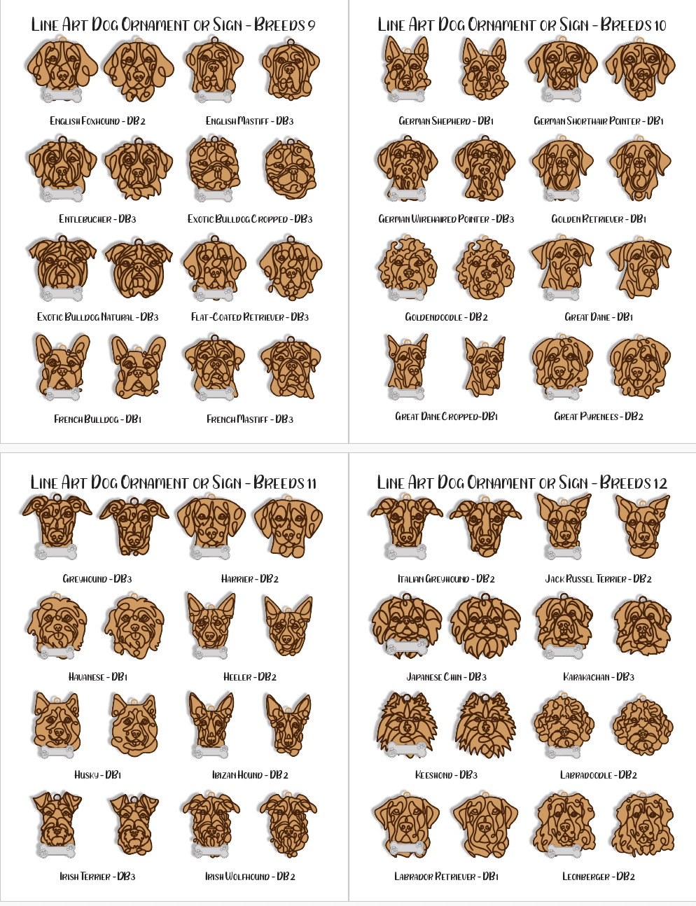 Dog Breed Ornaments